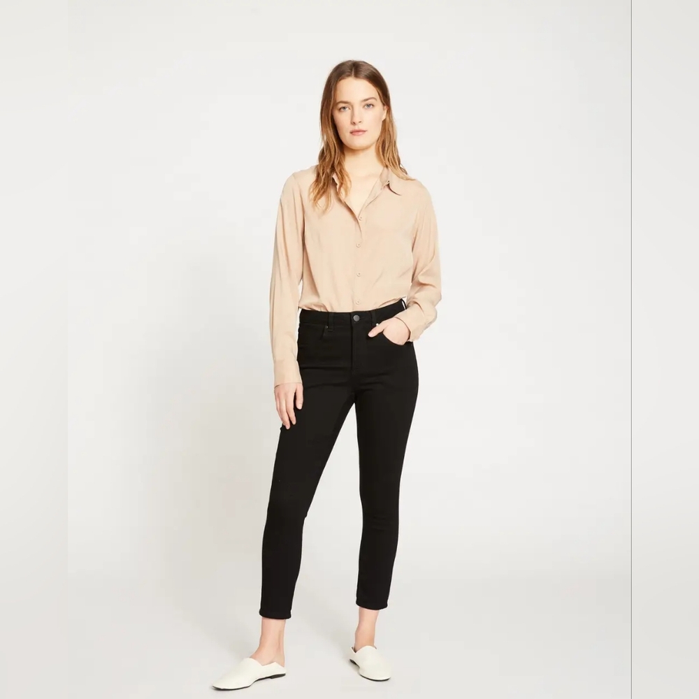 Universal Standard Seine Mid Rise Skinny Jeans 27 inch Black